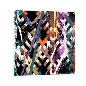 Glass picture - Squared - 60x60 cm