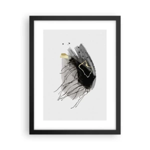 Poster in black frame - In Black and Gold - 30x40 cm