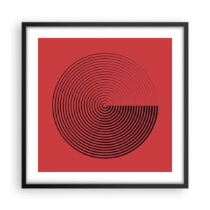 Poster in black frame - Circular Movement - 50x50 cm