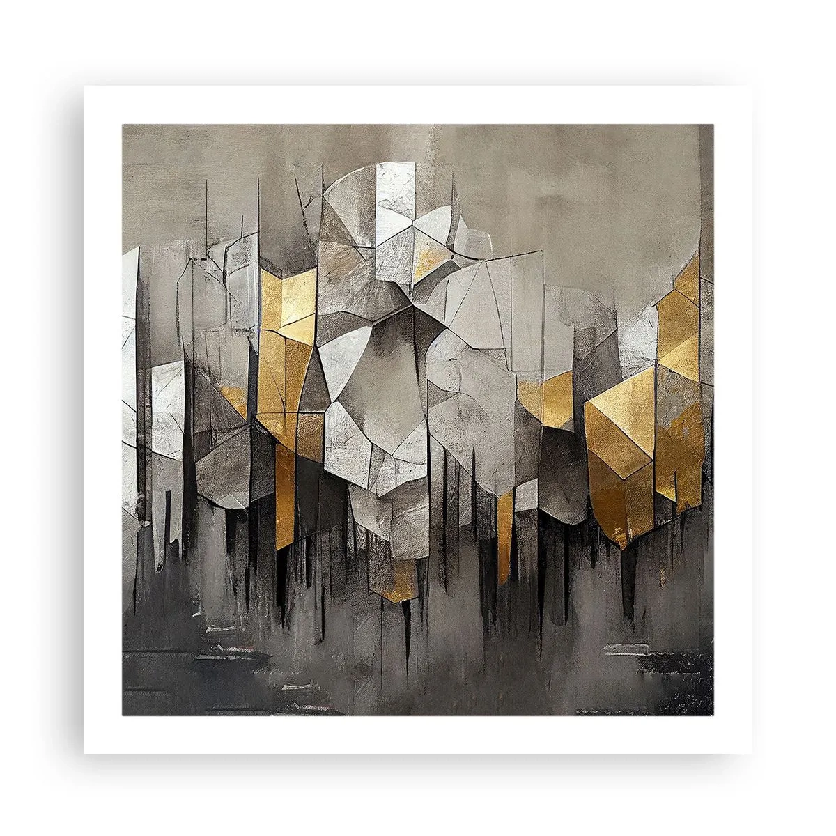Poster - Composition of Ice and Light - 60x60 cm