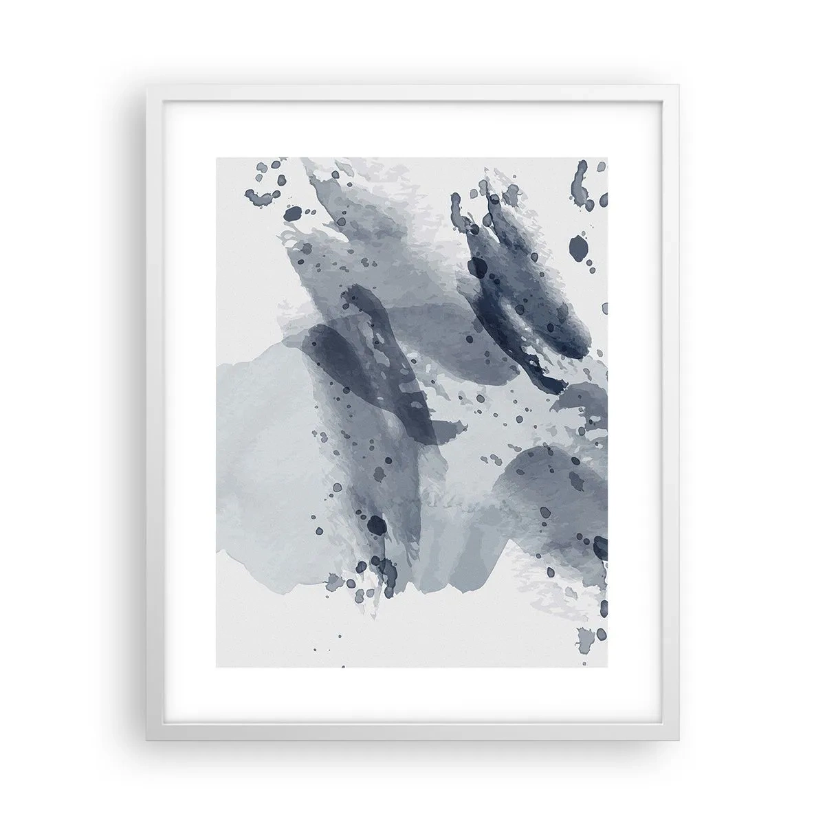 Poster in white frmae - Study in Nature of Water - 40x50 cm