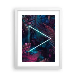 Poster in white frmae - Disco Style Garden - 30x40 cm