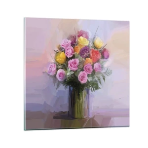 Glass picture - Retained Beauty - 30x30 cm