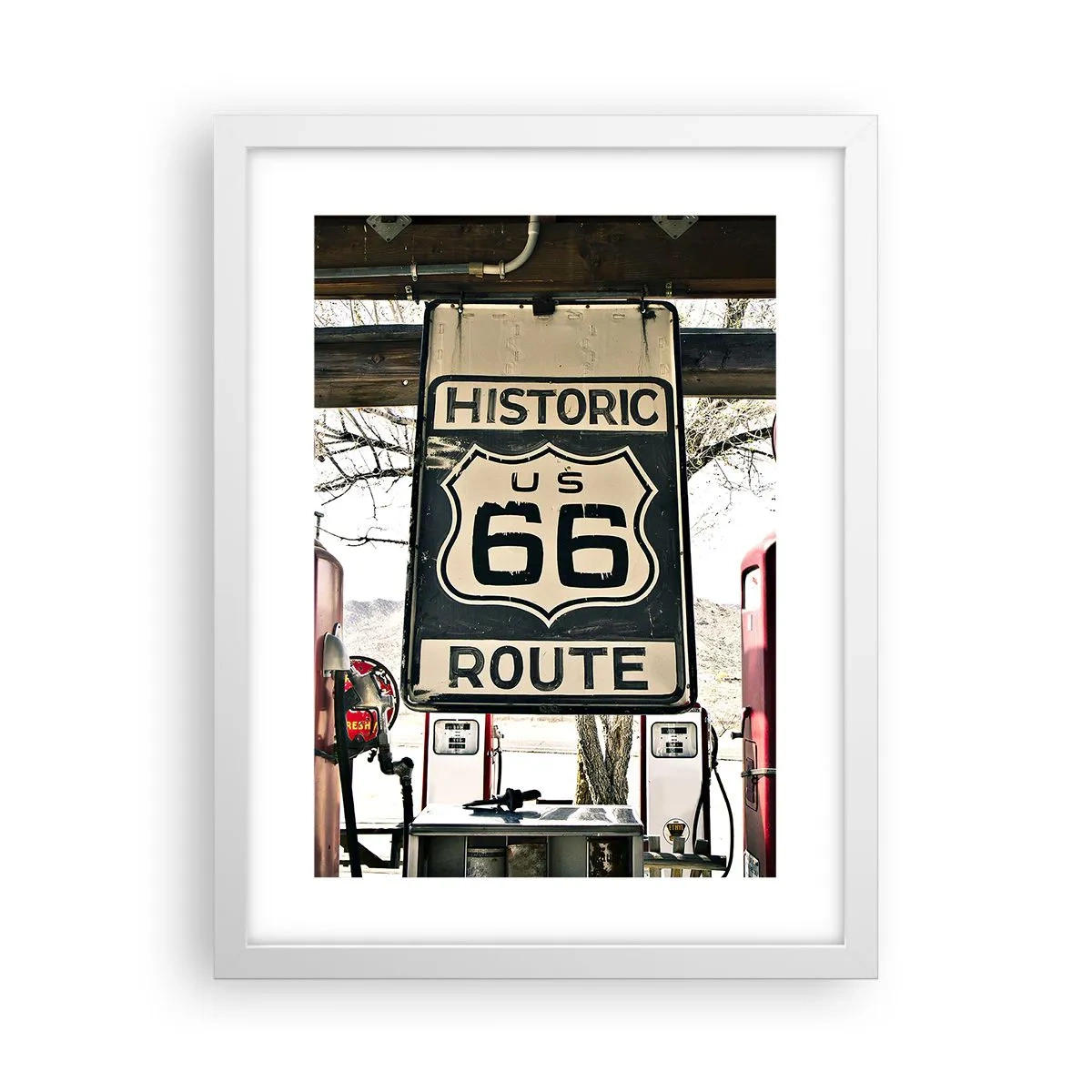 Poster in white frmae - American Retro Trip - 30x40 cm