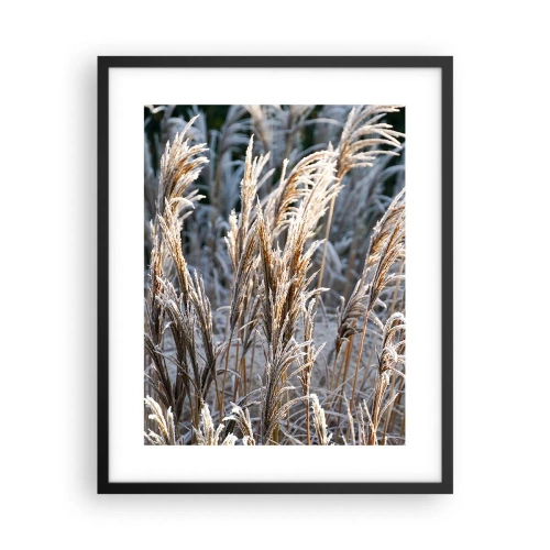 Poster in black frame - Decorated with Frost - 40x50 cm