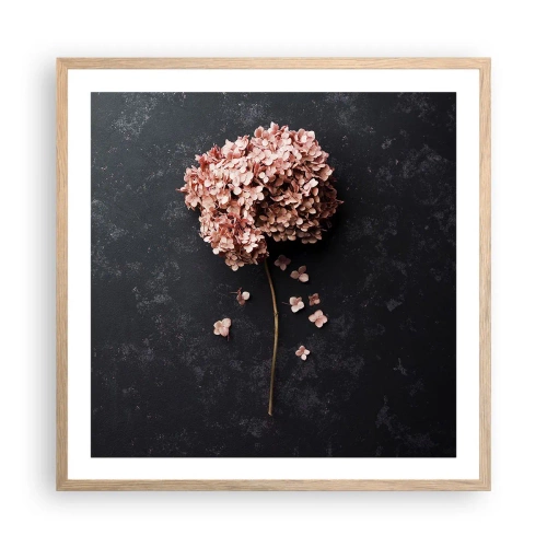 Poster in light oak frame - Trully Romantic Sign - 60x60 cm