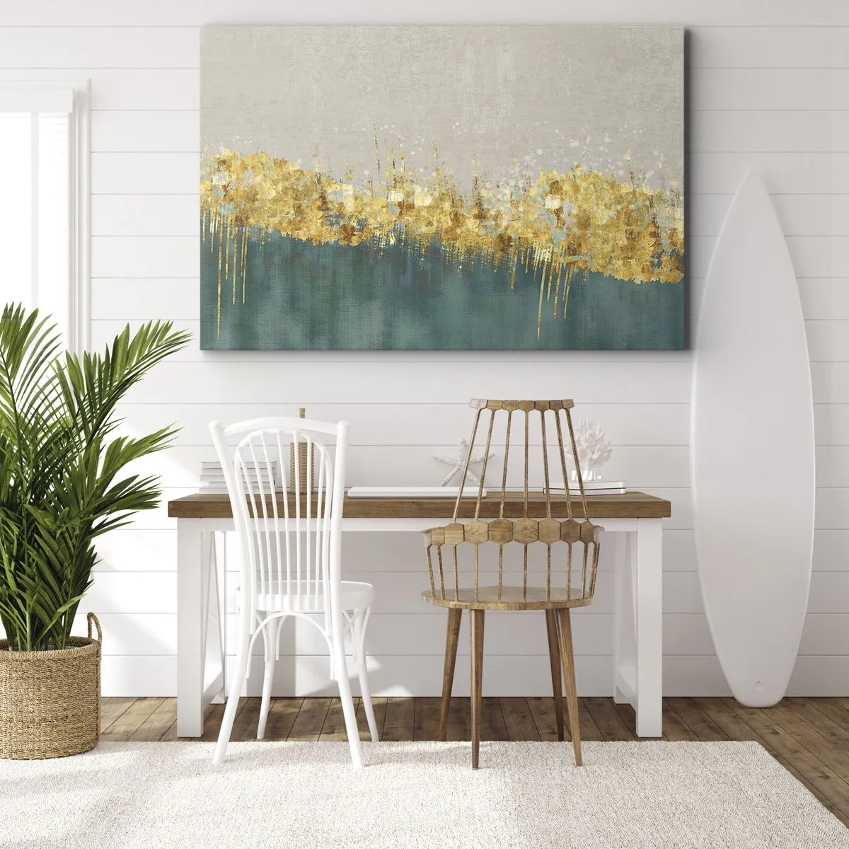 Canvas picture - Golden Border - 120x80 cm