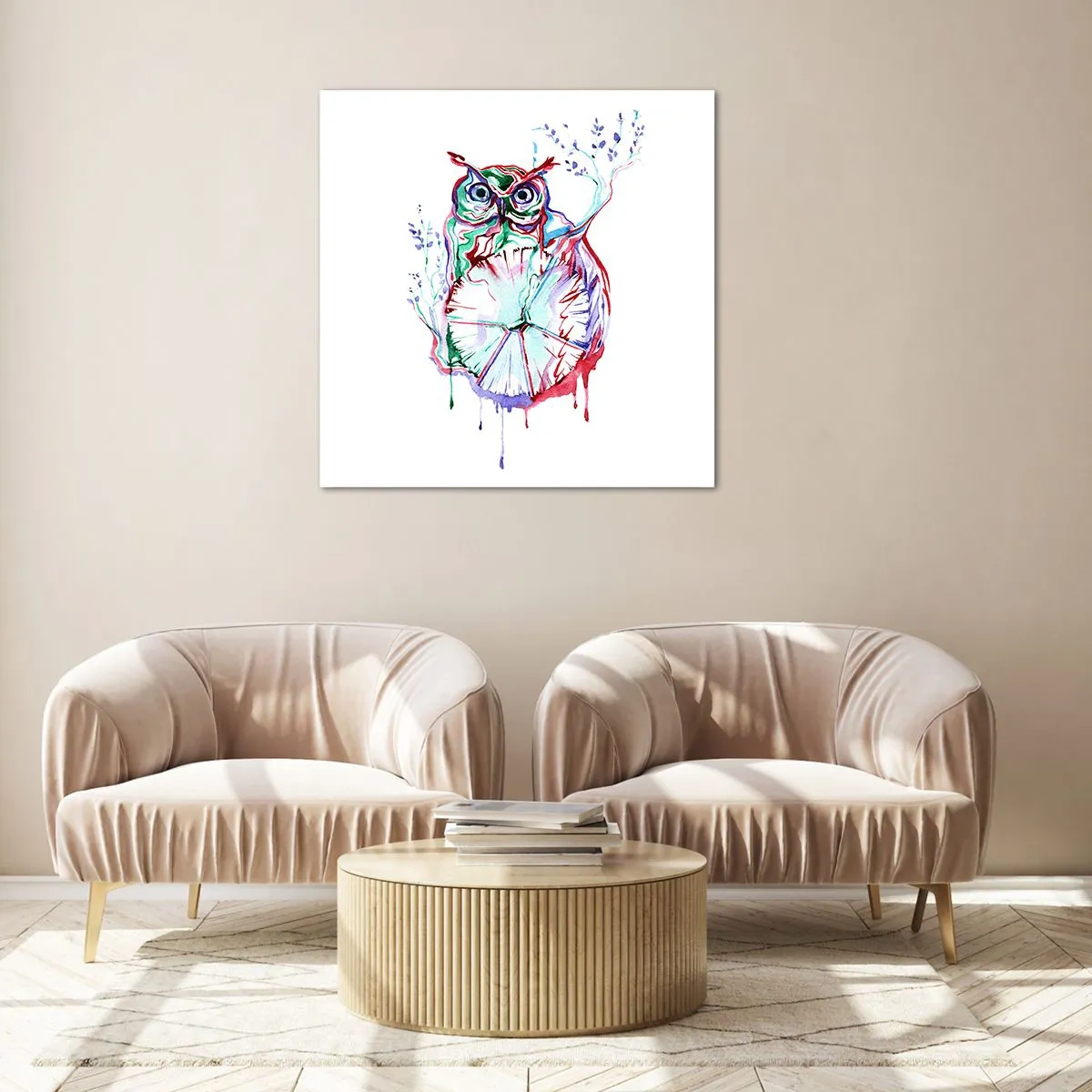 Glass picture - Wise by Nature - 60x60 cm