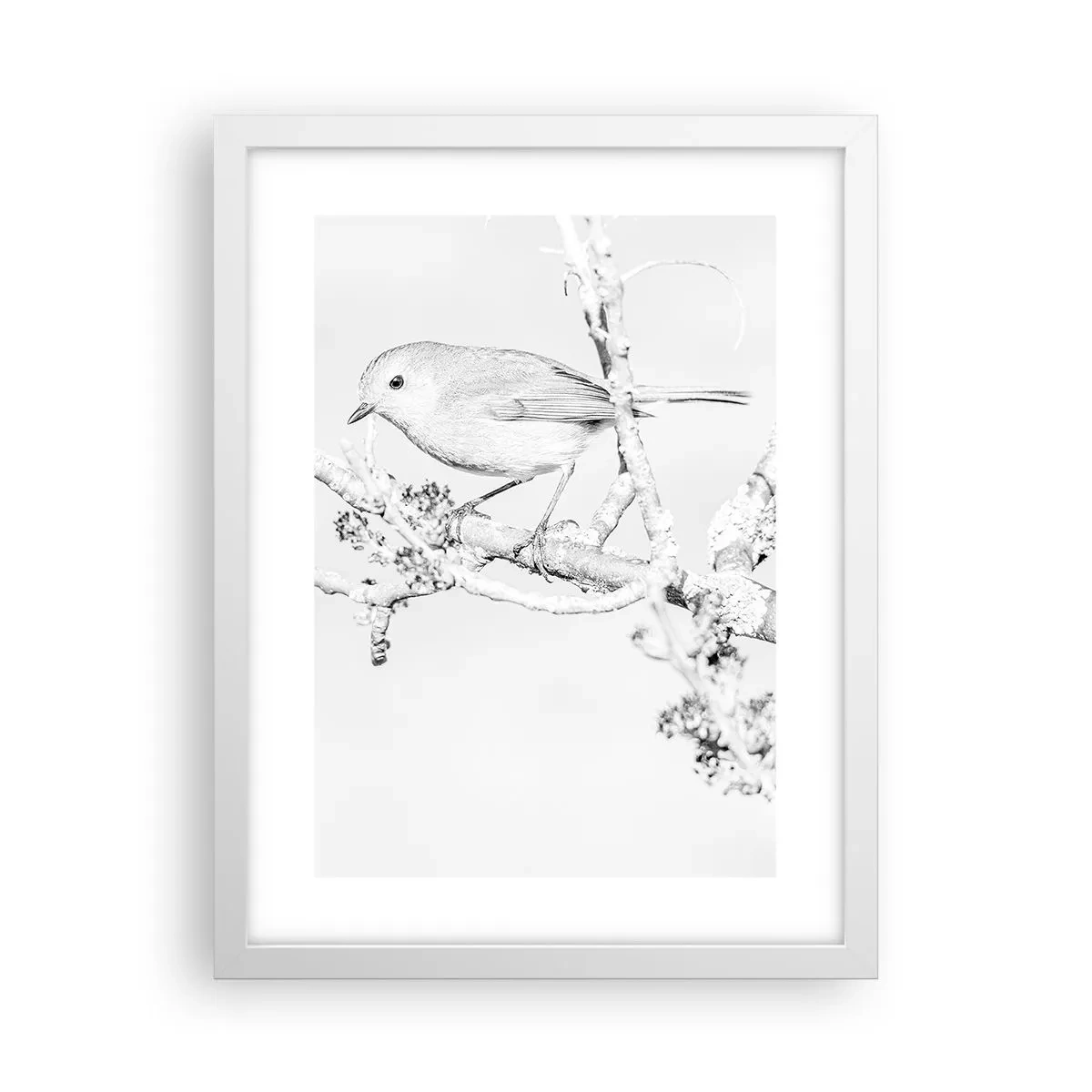 Poster in white frmae - Winter Morning - 30x40 cm