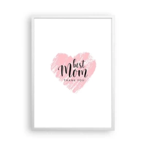 Poster in white frmae - Always the Right Moment - 50x70 cm