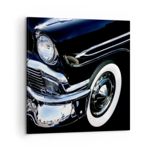 Canvas picture - Classics in Silver, Black and White - 60x60 cm