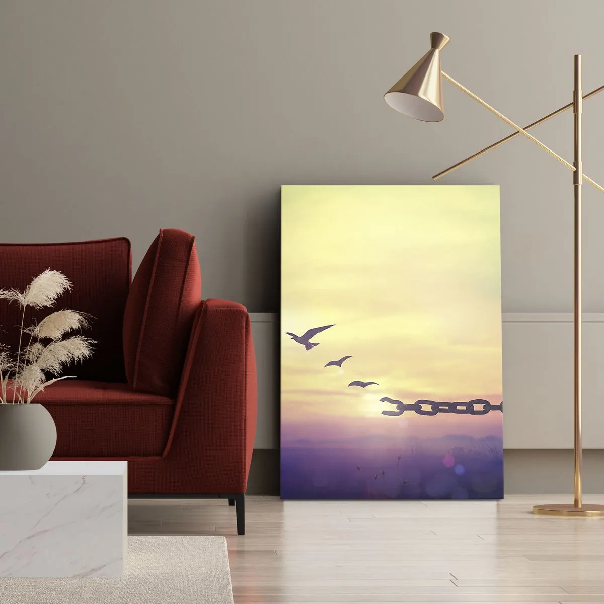 Canvas picture - Victory of Freedom - 55x100 cm