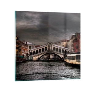 Glass picture - Promise of a Venetian Evening - 70x70 cm