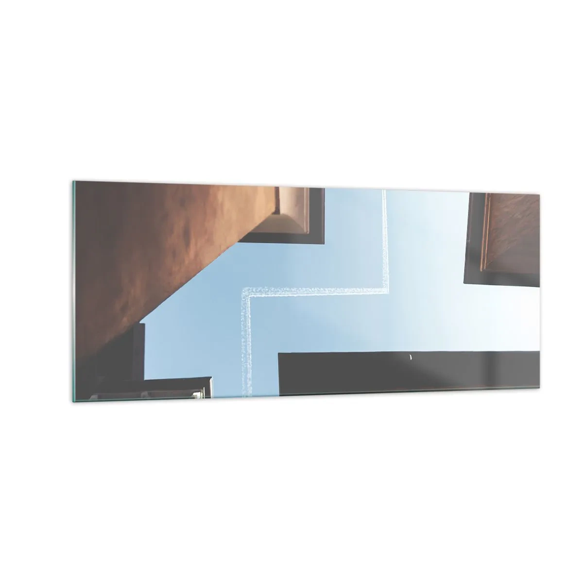 Glass picture - Above City Maze - 100x40 cm