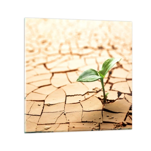 Glass picture - Untamed Life Force - 30x30 cm