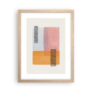 Poster in light oak frame - From Corner to Corner - 30x40 cm