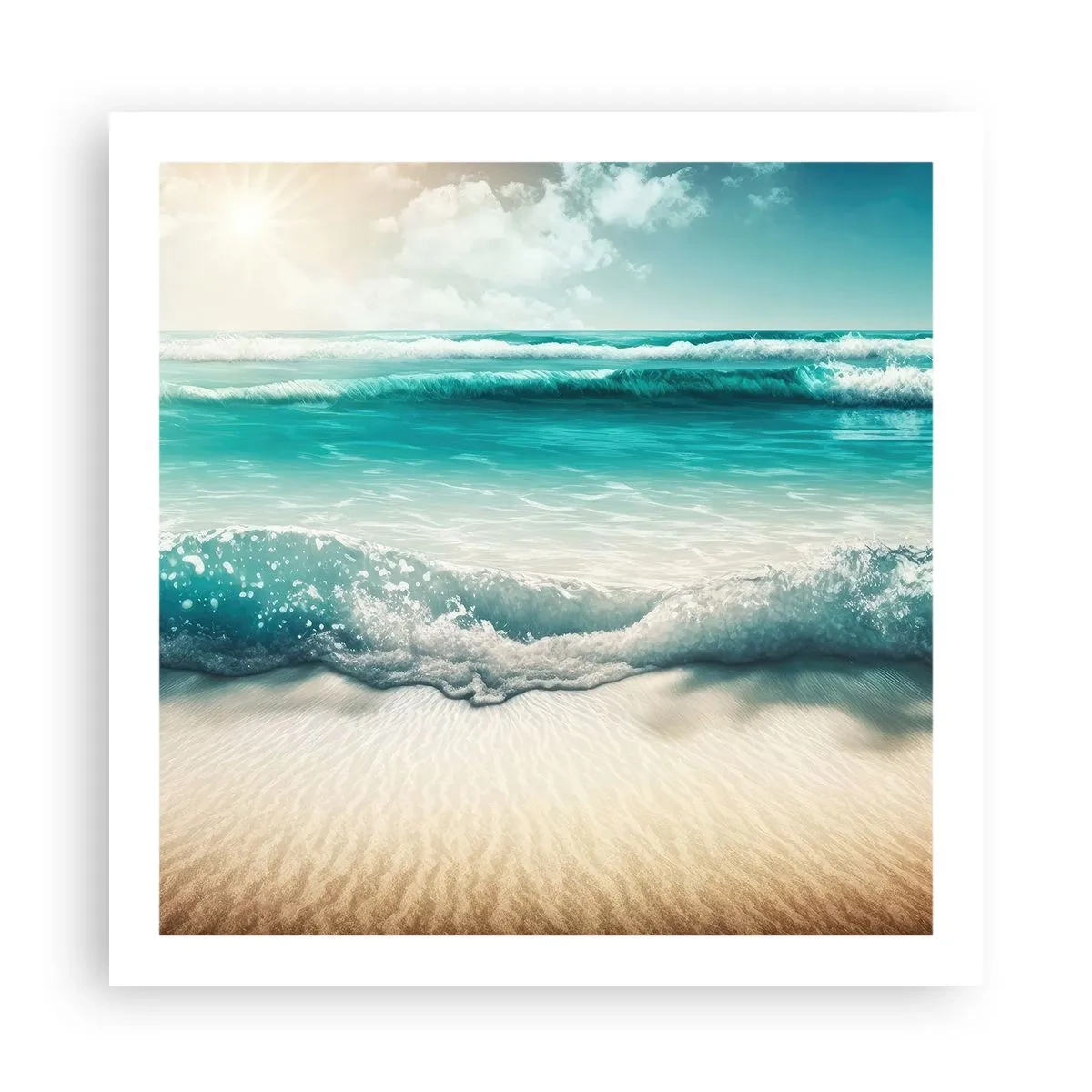 Poster - Calm of the Ocean - 60x60 cm