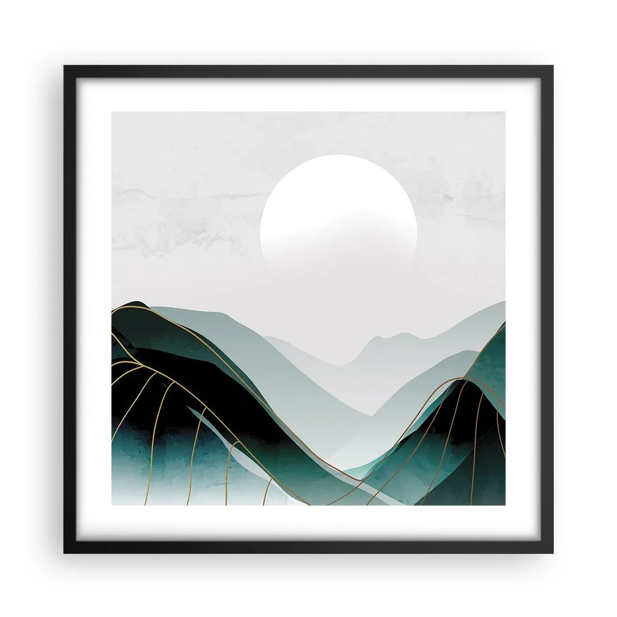 Poster in black frame - In Full Majesty - 50x50 cm