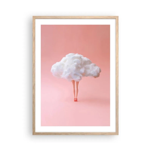 Poster in light oak frame - Sweet Promise - 50x70 cm