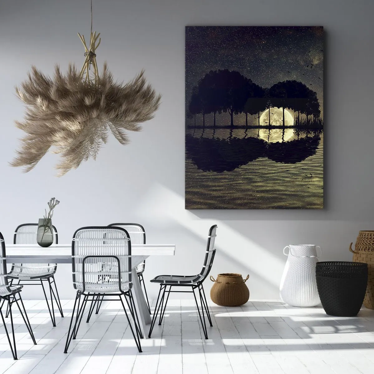 Canvas picture - Night at the Edge of the World - 80x120 cm