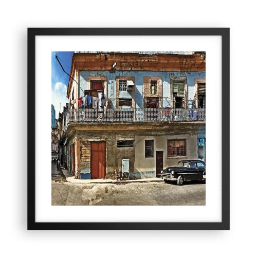Poster in black frame - Havana Style - 40x40 cm