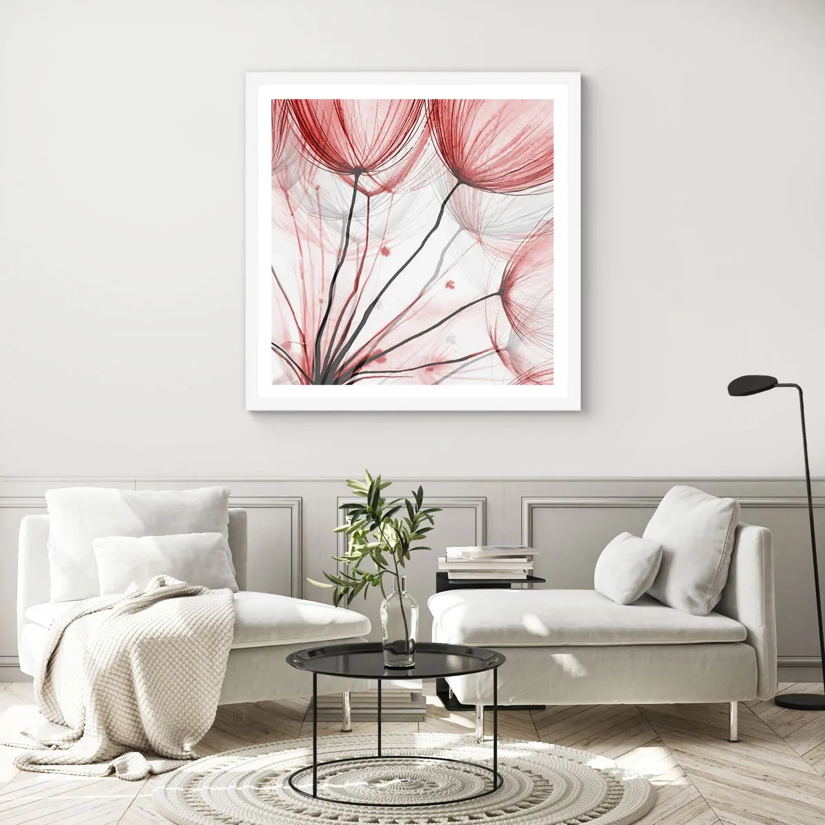 Poster in white frmae - Before Takeoff - 30x30 cm