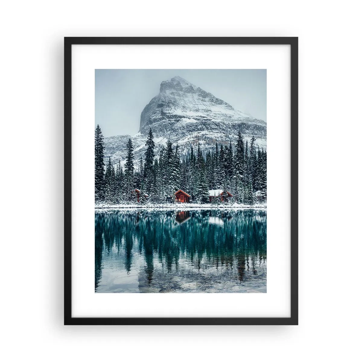 Poster in black frame - Canadian Retreat - 40x50 cm