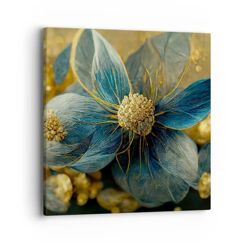 Canvas picture - Blossoming in Gold - 40x40 cm