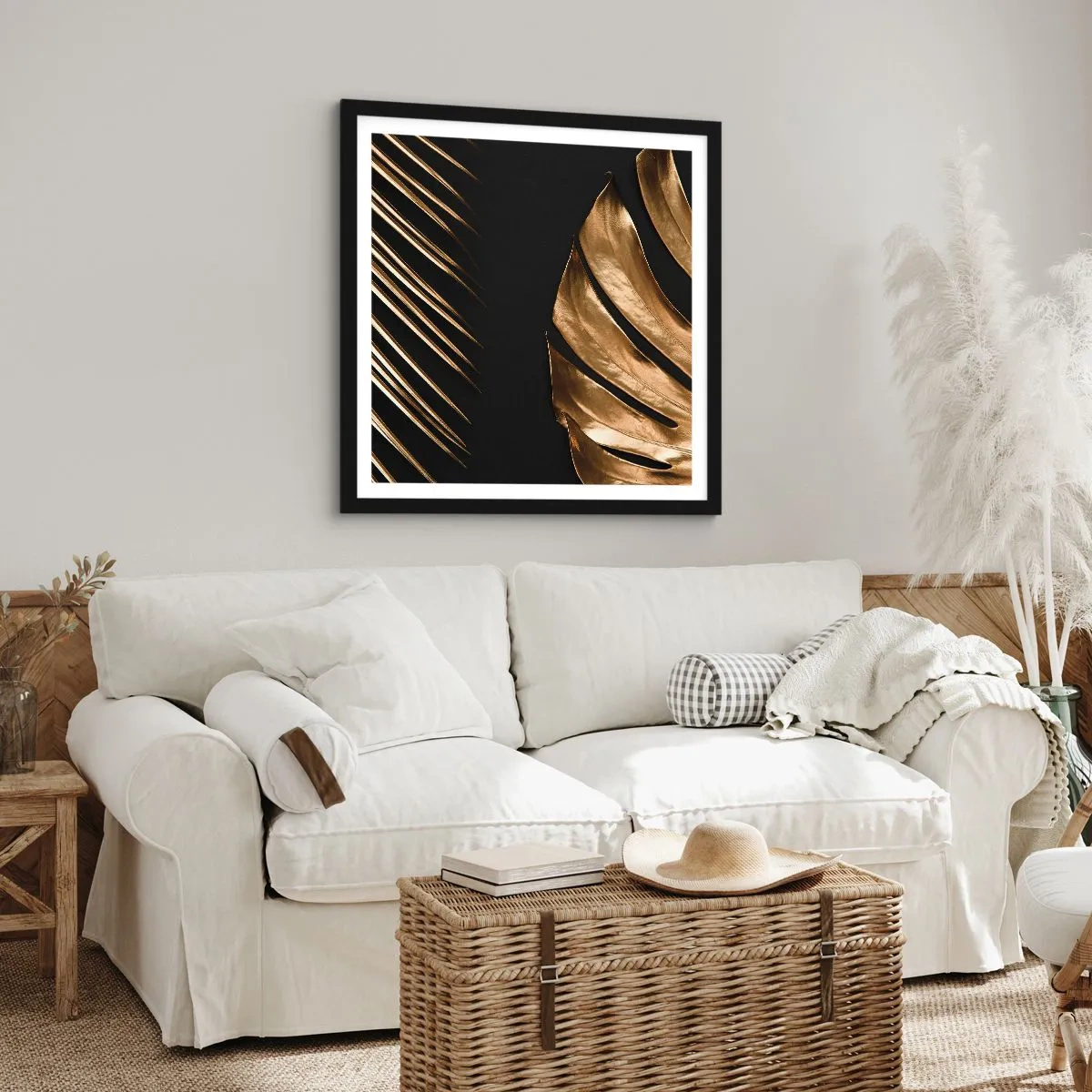 Poster in black frame - Different but Equally Exepnsive - 50x50 cm