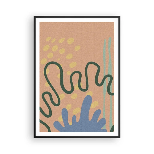 Poster in black frame - Abstract: Variety of Nature - 70x100 cm