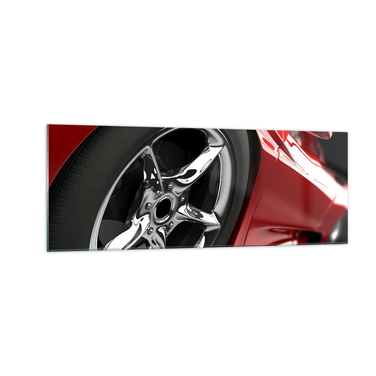 Glass picture - Born to Be Fast - 140x50 cm