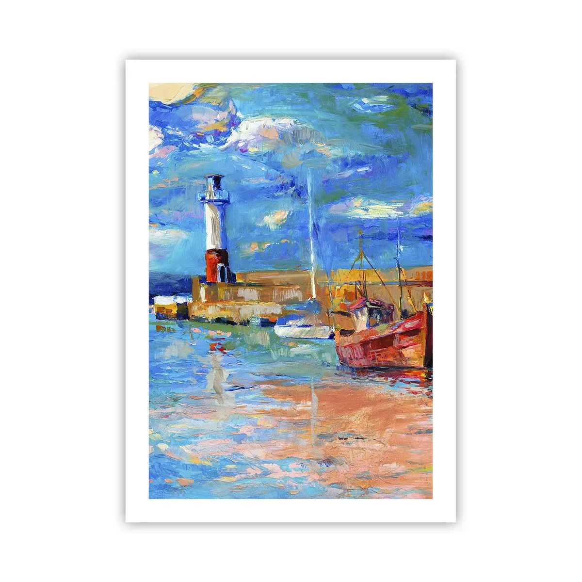 Poster - Afternoon in a Rainbow Bay - 50x70 cm