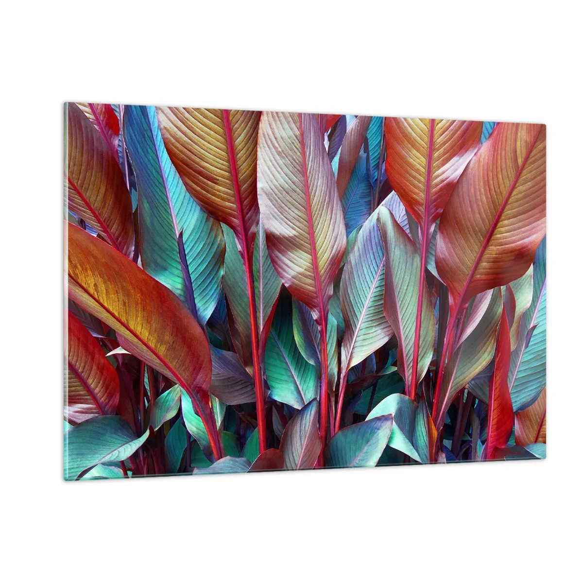 Glass picture - Colourful Thicket - 120x80 cm