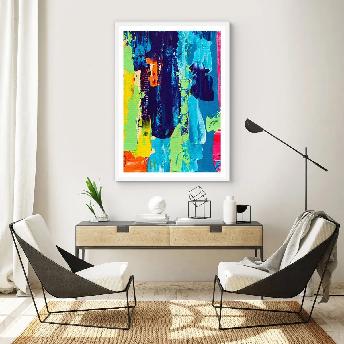 Poster in white frmae - Life Is Beautiful! - 30x40 cm