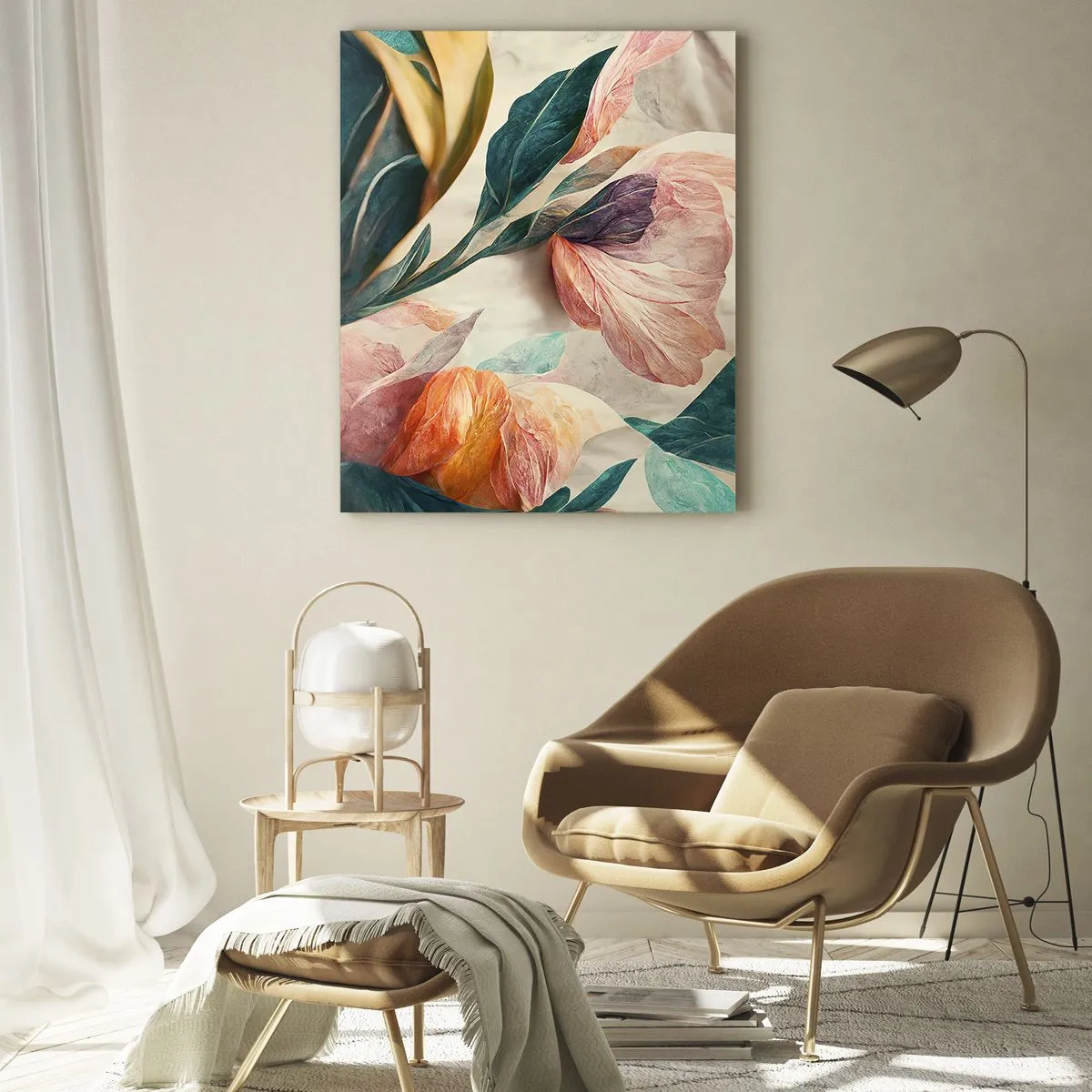 Glass picture - Flowers of Southern Islands - 50x70 cm
