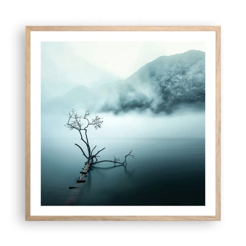 Poster in light oak frame - From Water and Fog - 60x60 cm