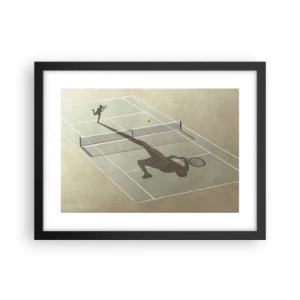 Poster in black frame - Overcoming Yourself - 40x30 cm