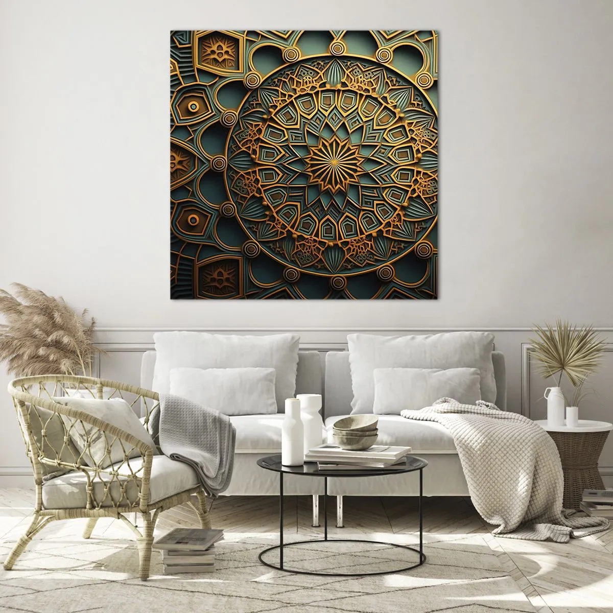 Glass picture - In Arabic Style - 70x70 cm