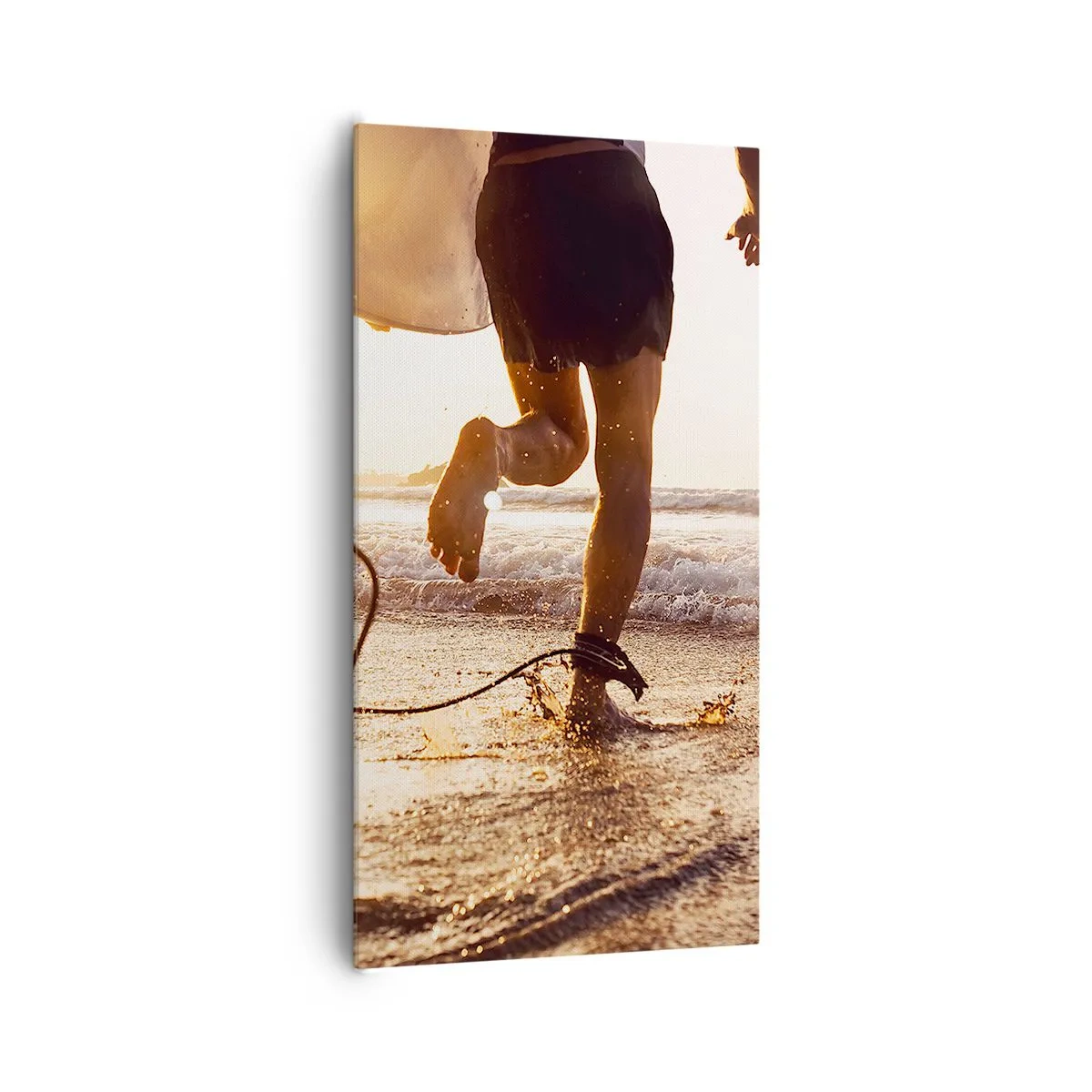 Canvas picture - Encounter with a Wave - 65x120 cm