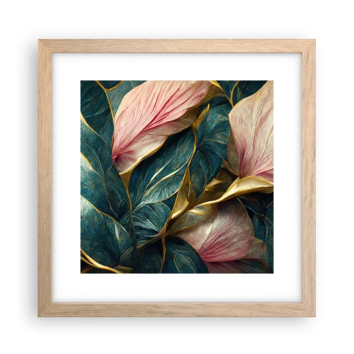 Poster in light oak frame - Natural Elegance and Style - 30x30 cm