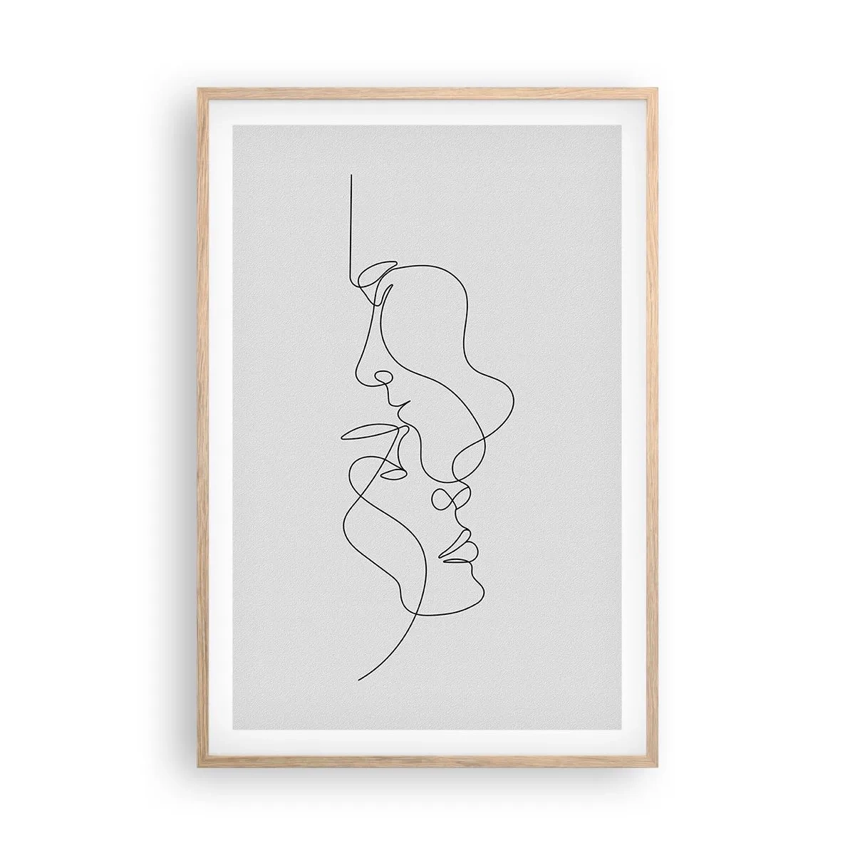 Poster in light oak frame - Ardour of Desires - 61x91 cm