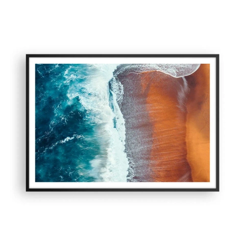 Poster in black frame - Touch of the Ocean - 100x70 cm