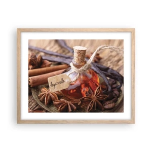 Poster in light oak frame - Unity of Body and Spirit - 50x40 cm