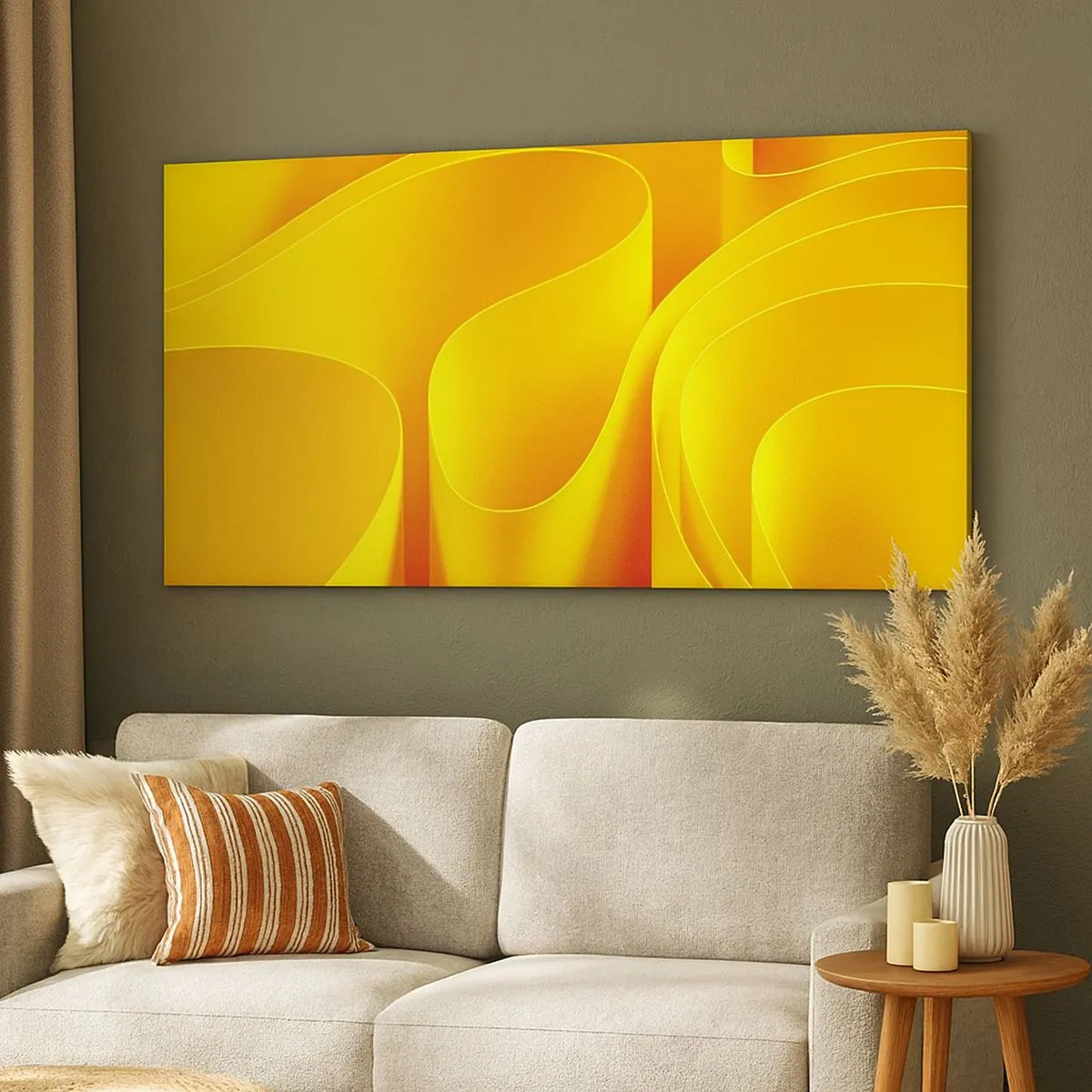 Canvas picture - Like Waves of the Sun - 100x40 cm