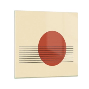 Glass picture - Around and Beoynd - 30x30 cm