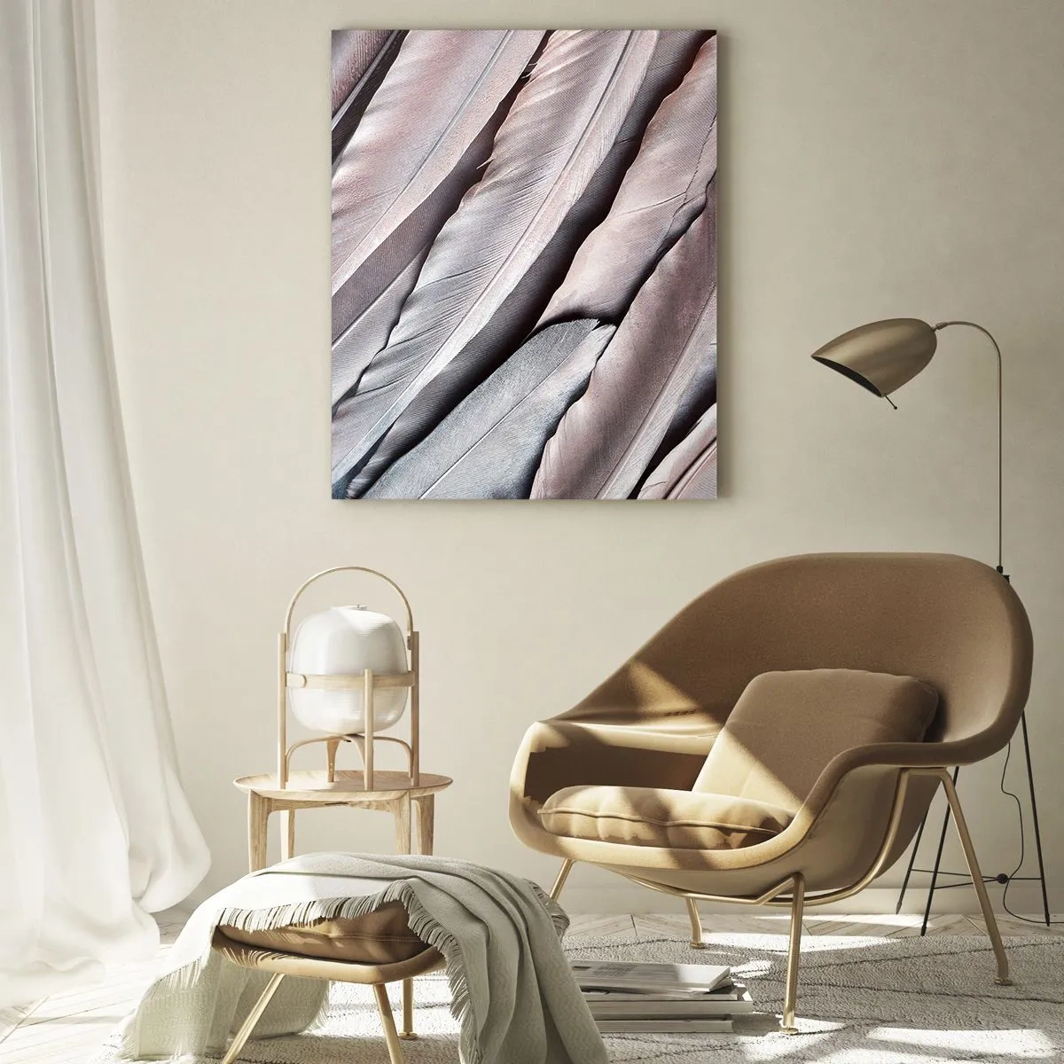 Glass picture - In Pink Silverness - 70x100 cm