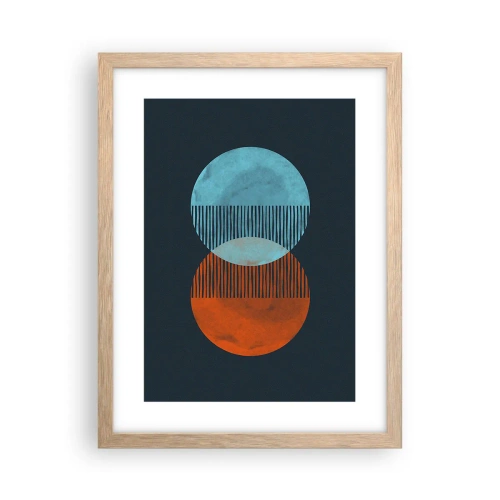 Poster in light oak frame - Astronomical Fantasy - 30x40 cm