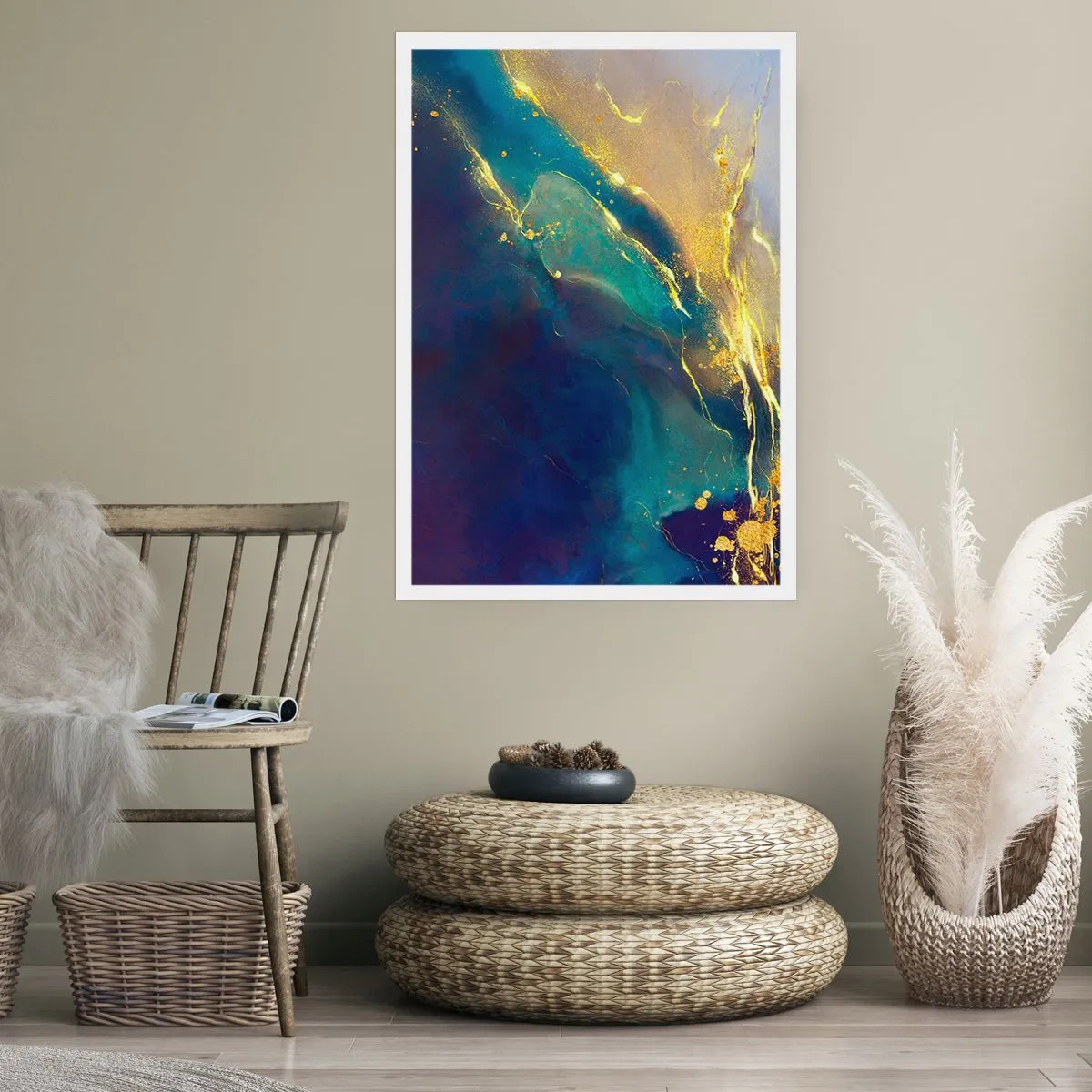 Poster - Golden Flood - 40x50 cm