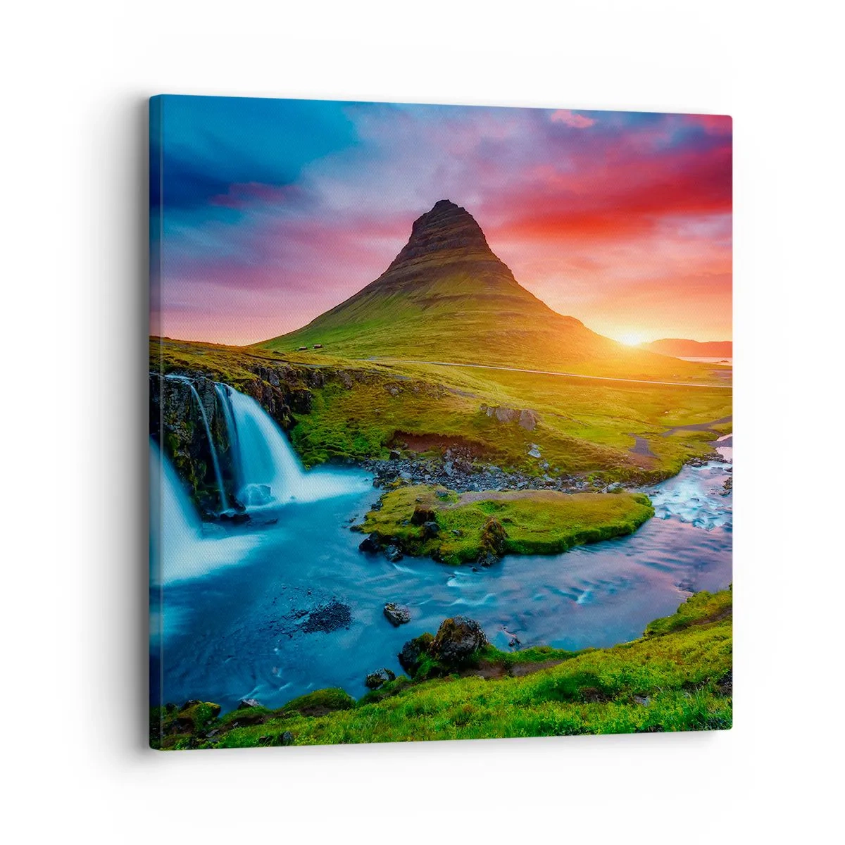 Canvas picture - Iceland - Fire and Water - 30x30 cm