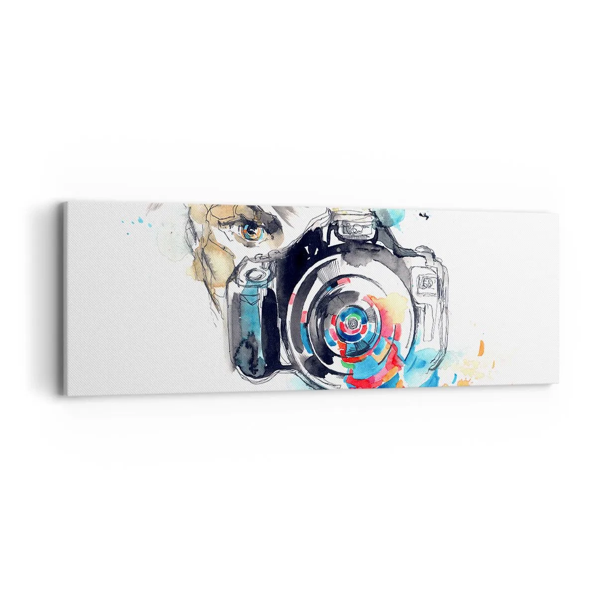 Canvas picture - In the Eye of the Lens - 90x30 cm